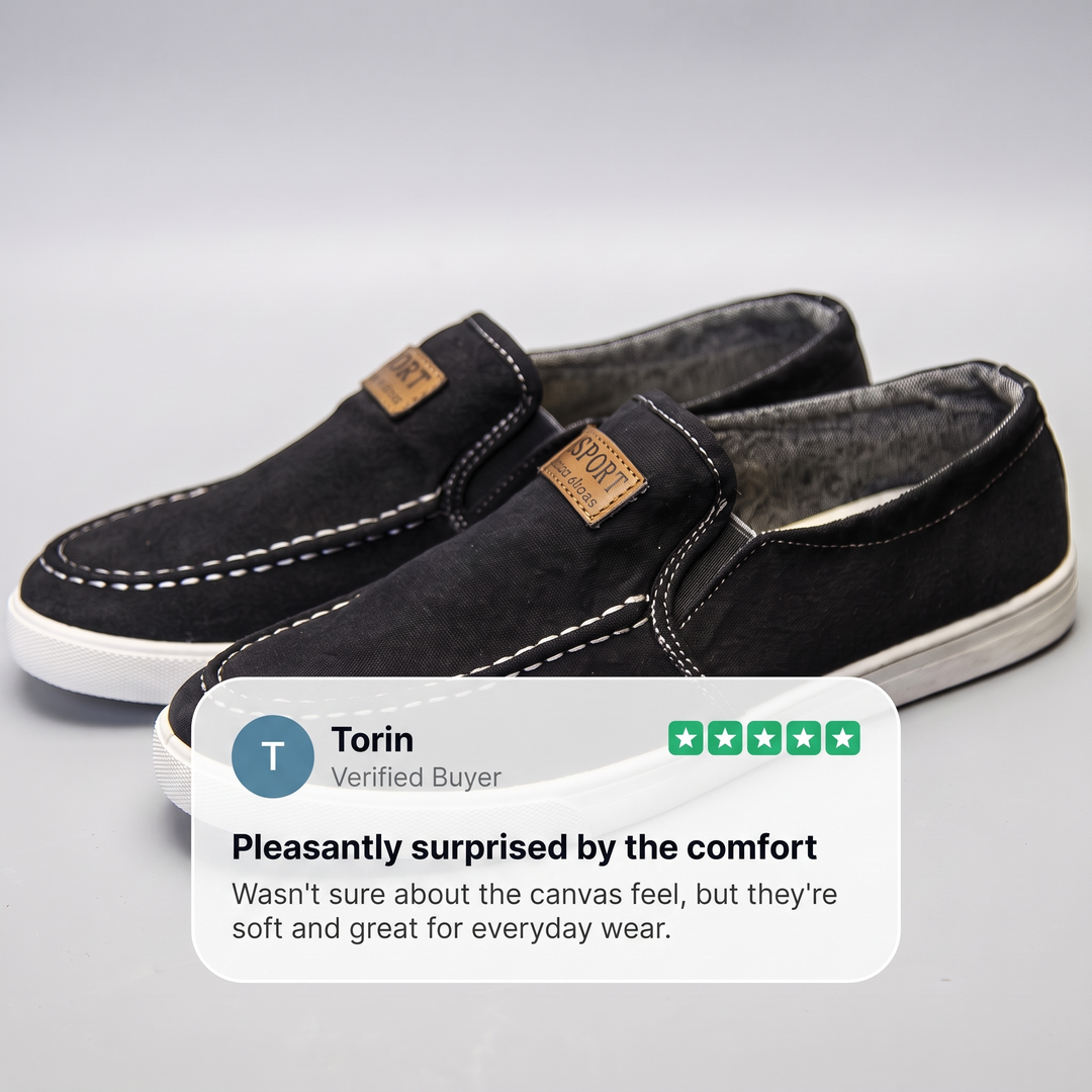 PERCIVAL BREEZE CANVAS LOAFERS