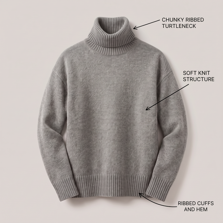 AURORA CASHMERE TURTLENECK Jumper