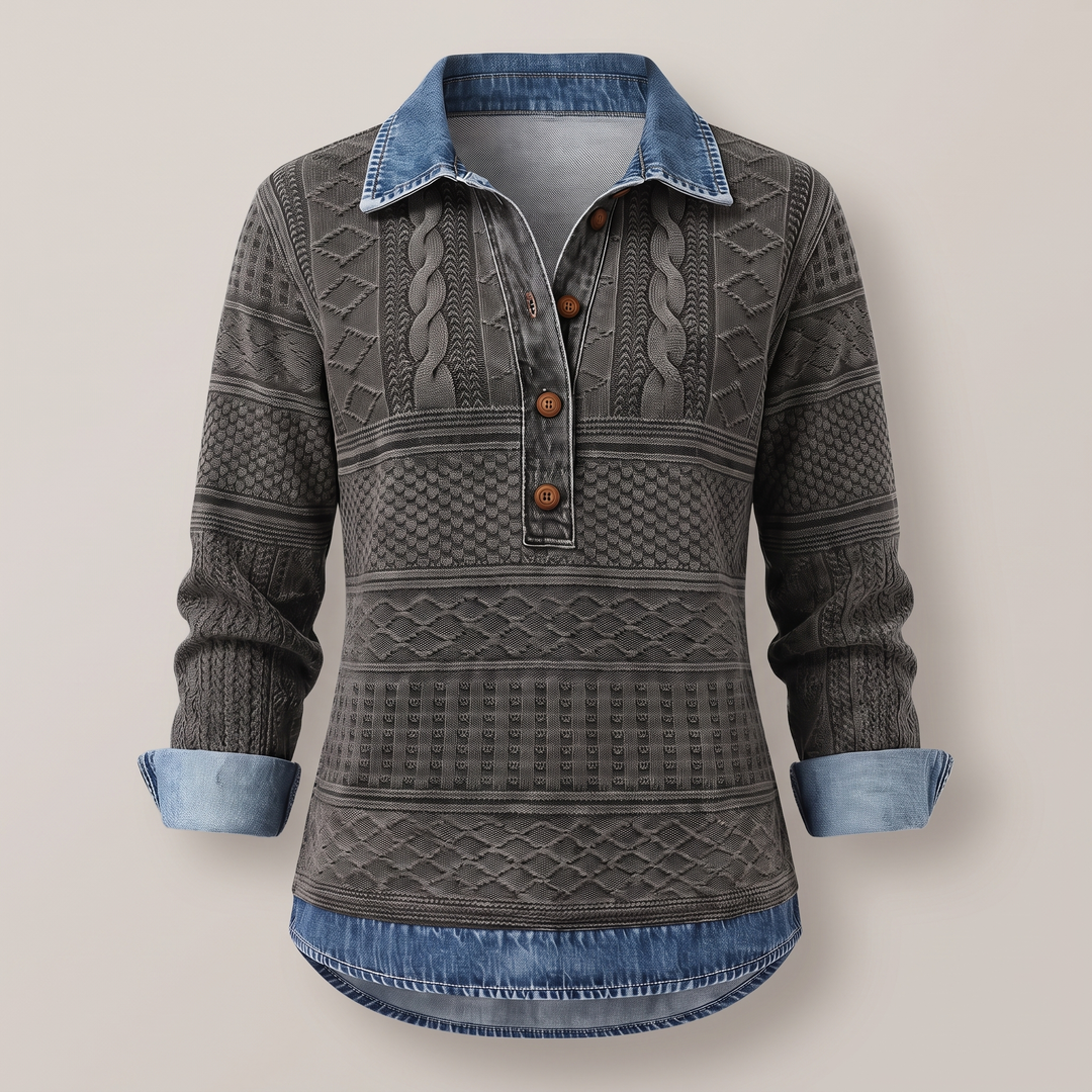 NIVELLE MODERN HALF-BUTTON Jumper