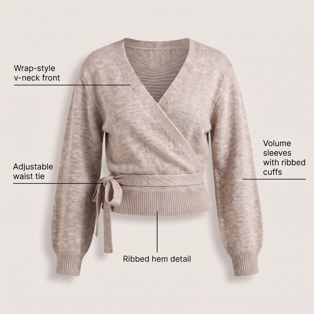 ROSALIND WRAP KNIT JUMPER
