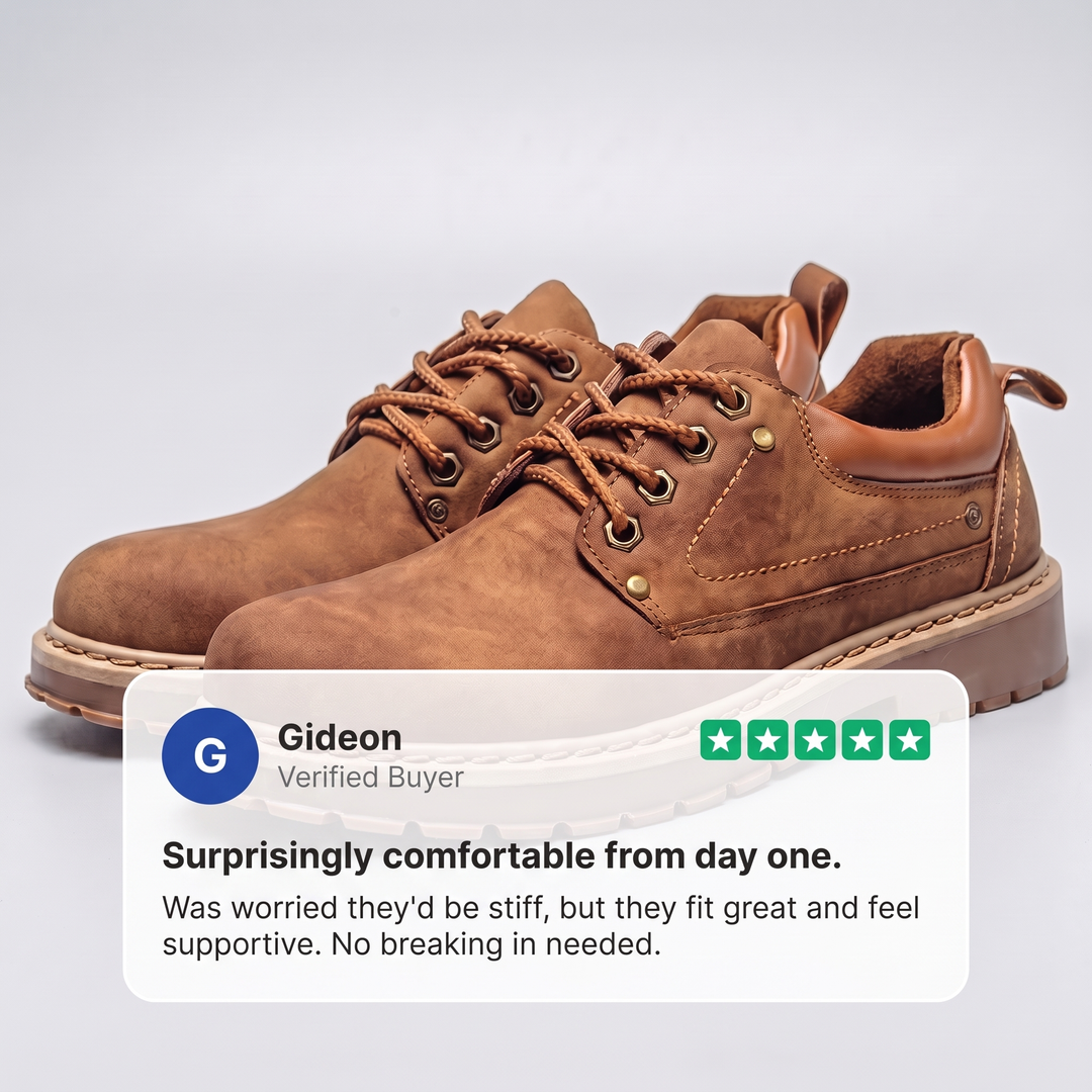 BRAMWELL RETRO LEATHER BOOTS