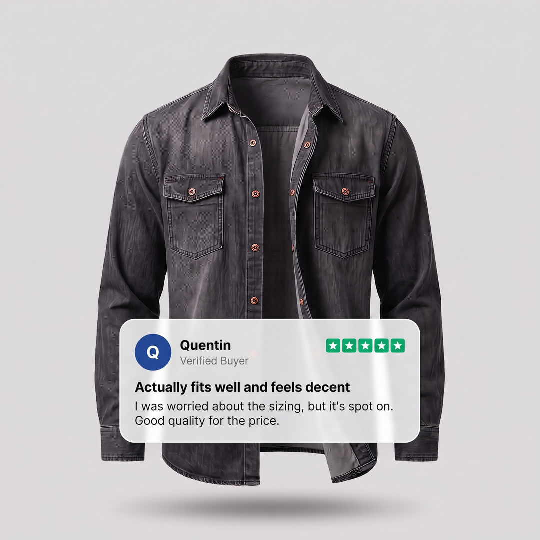 MODERN UTILITY DENIM SHIRT