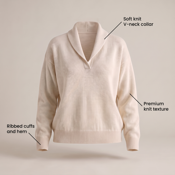 CLASSIC V-NECK KNIT JUMPER