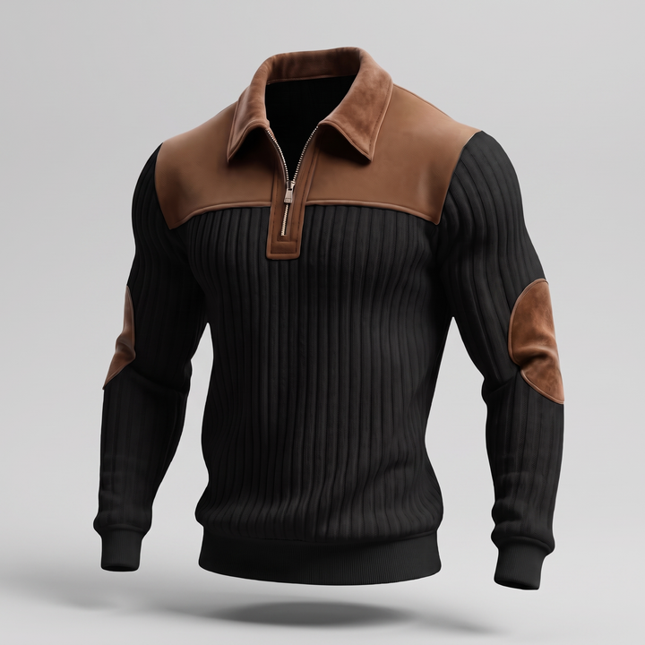 HERITAGE HALF ZIP KNIT JUMPER