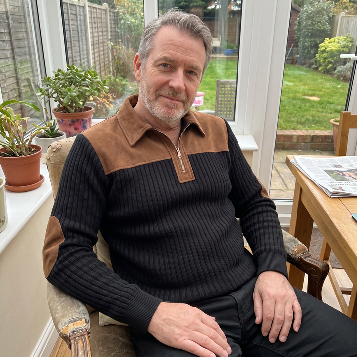 HERITAGE HALF ZIP KNIT JUMPER