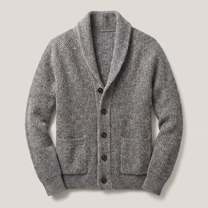 CLASSIC SHAWL COLLAR CARDIGAN