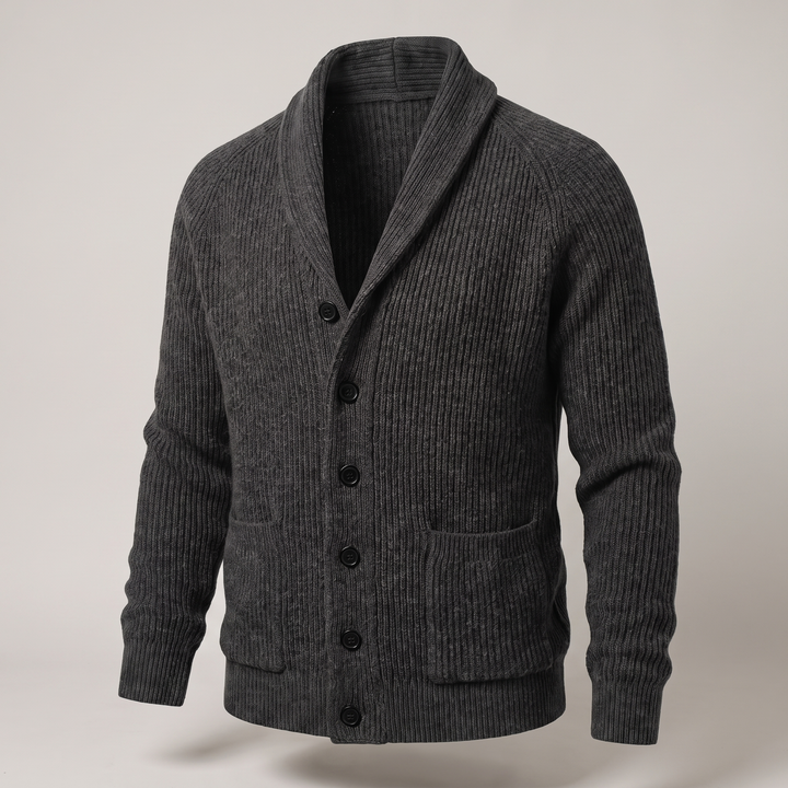 CLASSIC SHAWL COLLAR CARDIGAN
