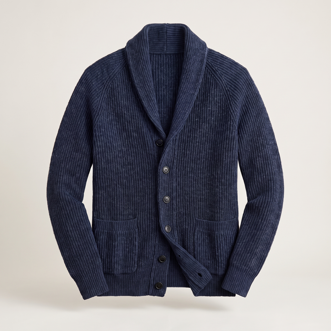CLASSIC SHAWL COLLAR CARDIGAN