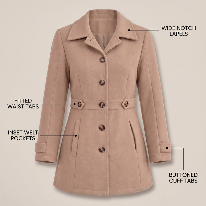 SOPHISTICATED LONGLINE TAILORED COAT