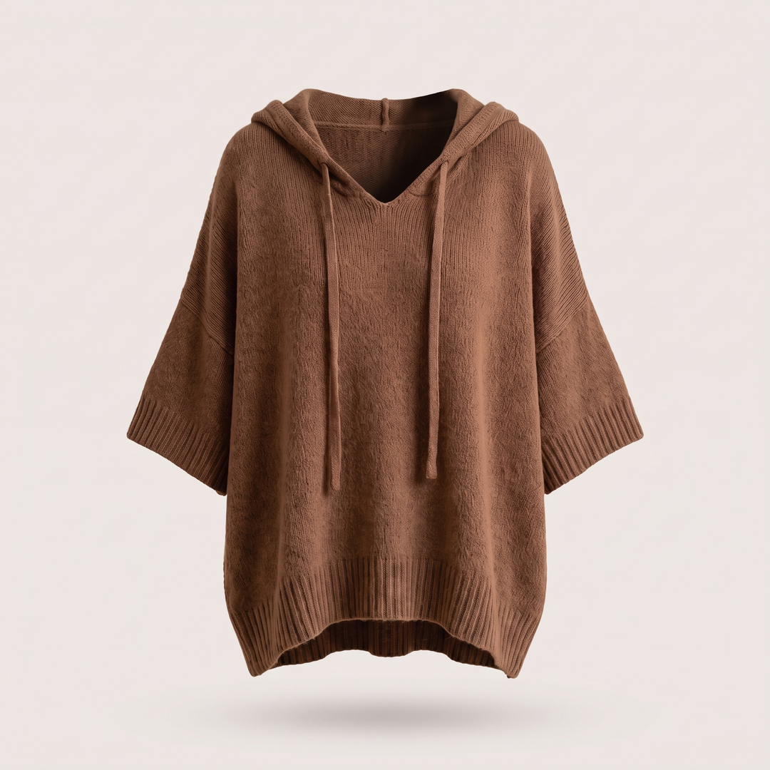 SOFT DRAPE HOODED JUMPER