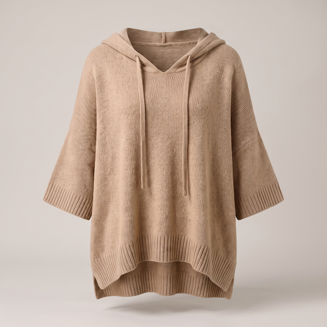 SOFT DRAPE HOODED JUMPER