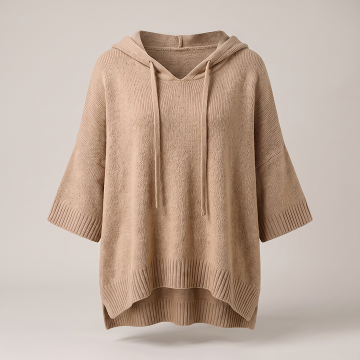 SOFT DRAPE HOODED JUMPER