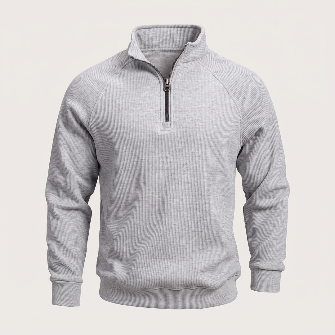 CLASSIC RIBBED HALF ZIP JUMPER