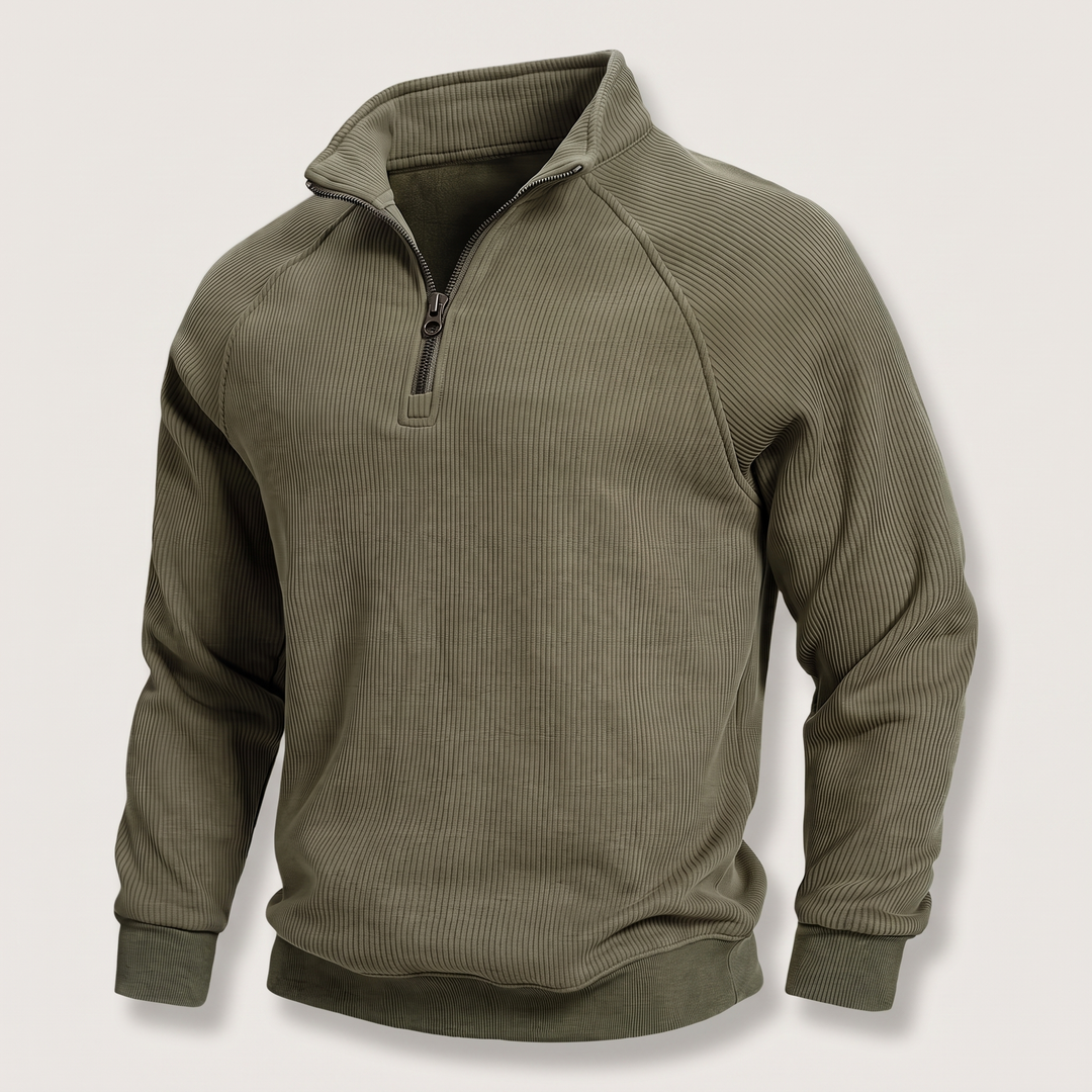 CLASSIC RIBBED HALF ZIP JUMPER