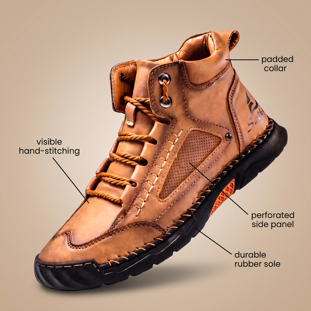 RUGGED OUTDOOR WALKING BOOTS