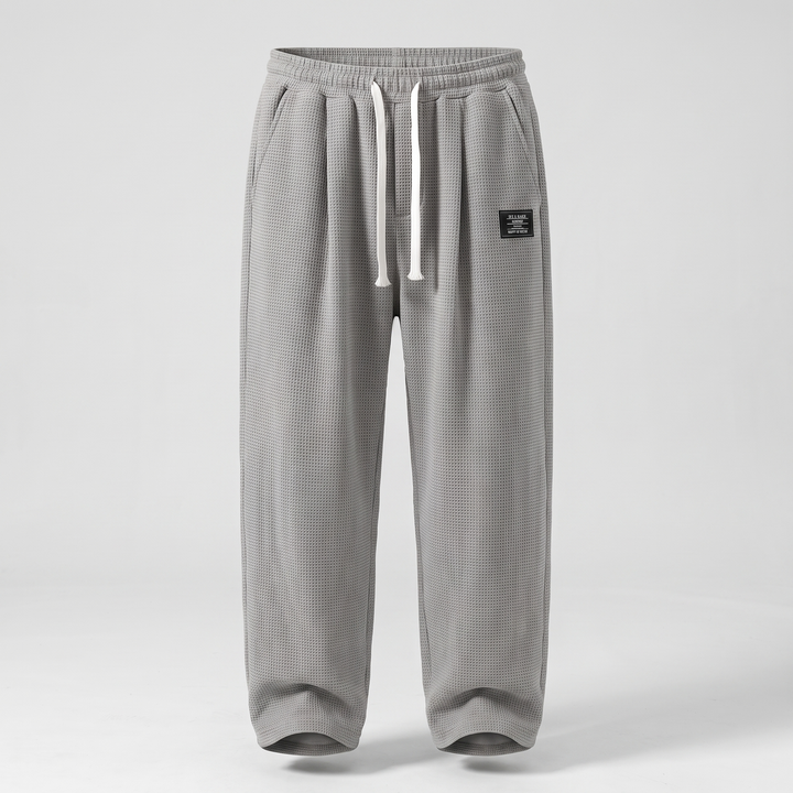 TEXTURED RELAXED FIT TROUSERS
