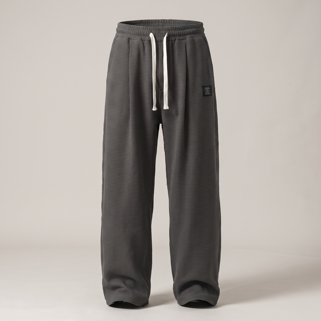 TEXTURED RELAXED FIT TROUSERS