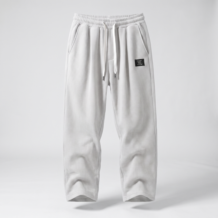 TEXTURED RELAXED FIT TROUSERS