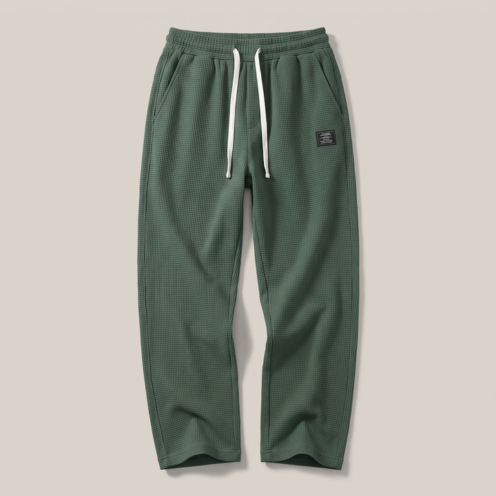 TEXTURED RELAXED FIT TROUSERS
