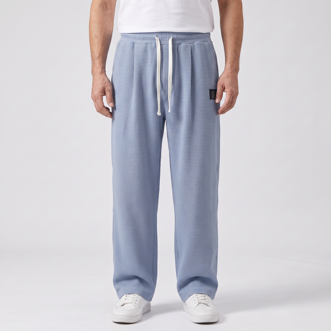 TEXTURED RELAXED FIT TROUSERS