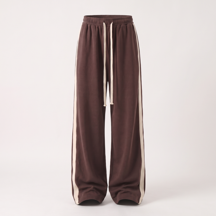 RELAXED WIDE LEG TRACK TROUSERS