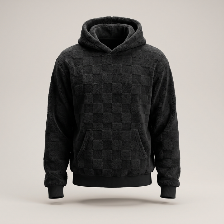 COSY WAFFLE KNIT HOODIE