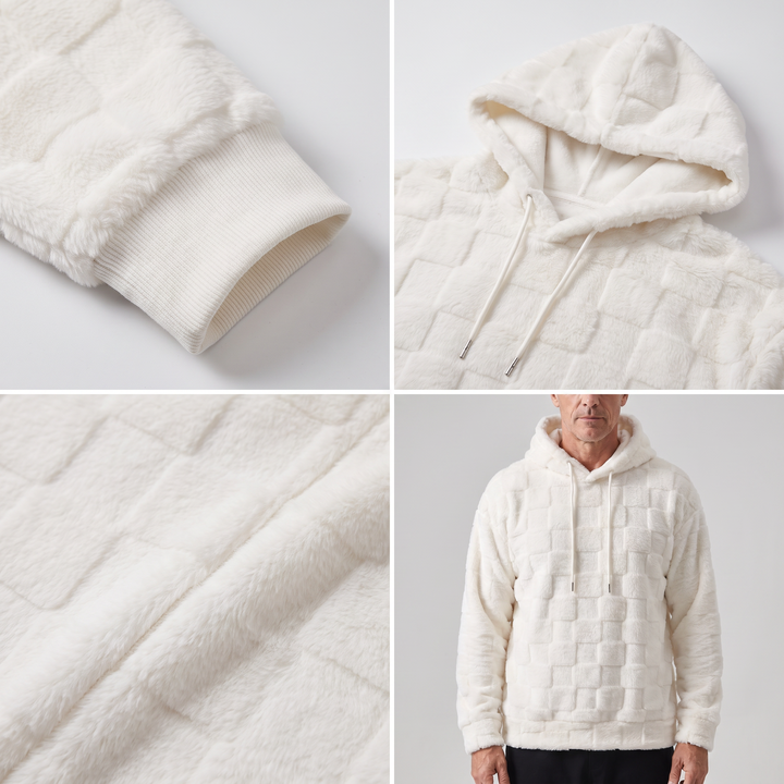 COSY WAFFLE KNIT HOODIE