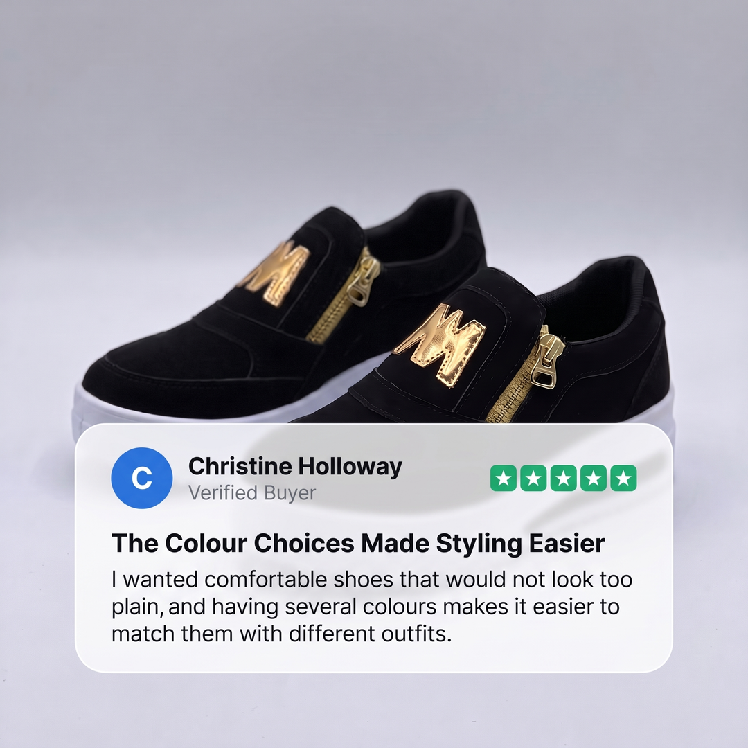 CUSHIONED SLIP ON TRAINERS
