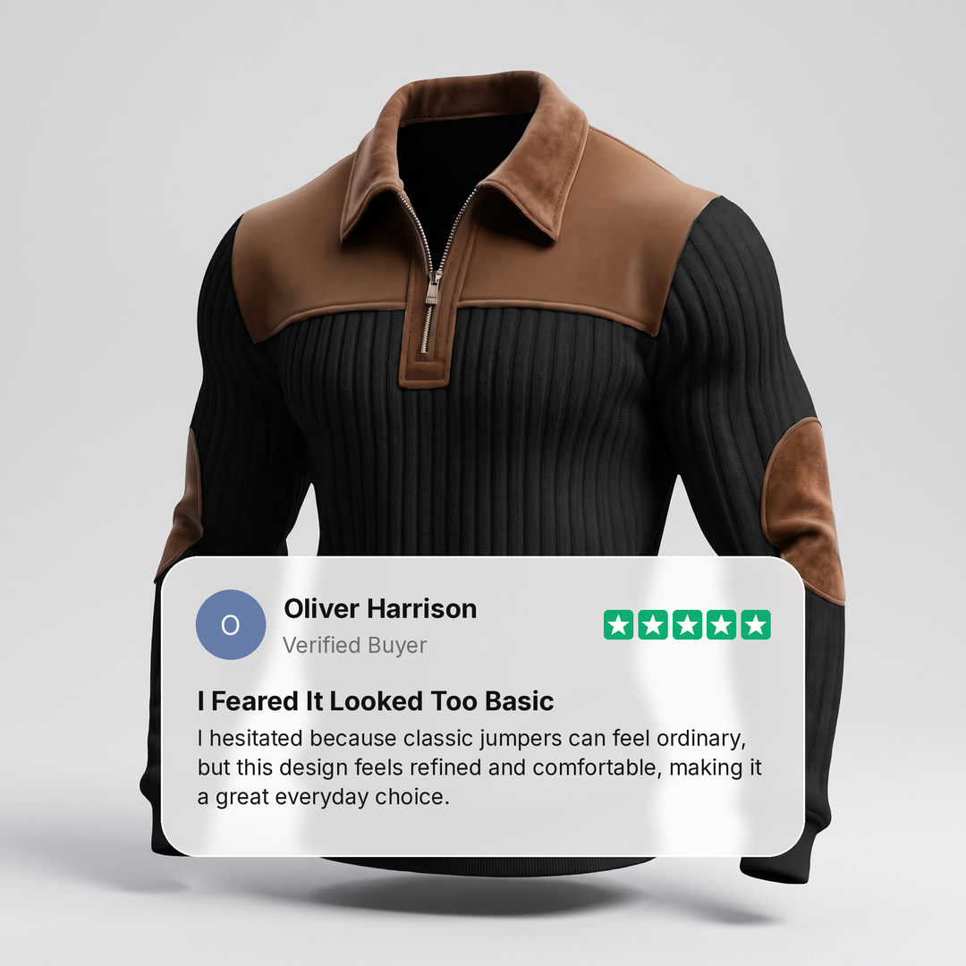 HERITAGE HALF ZIP KNIT JUMPER