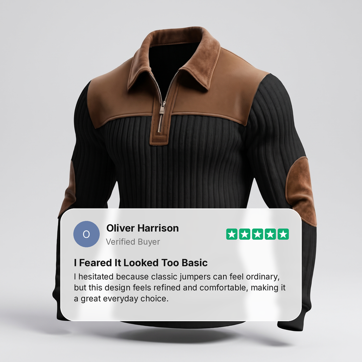 HERITAGE HALF ZIP KNIT JUMPER