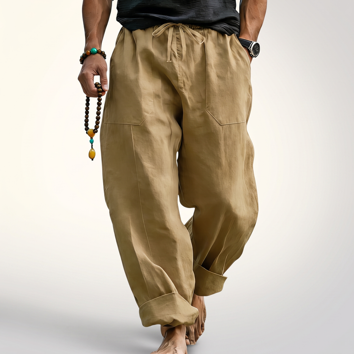 COTSBOURNE RELAXED LINEN TROUSERS