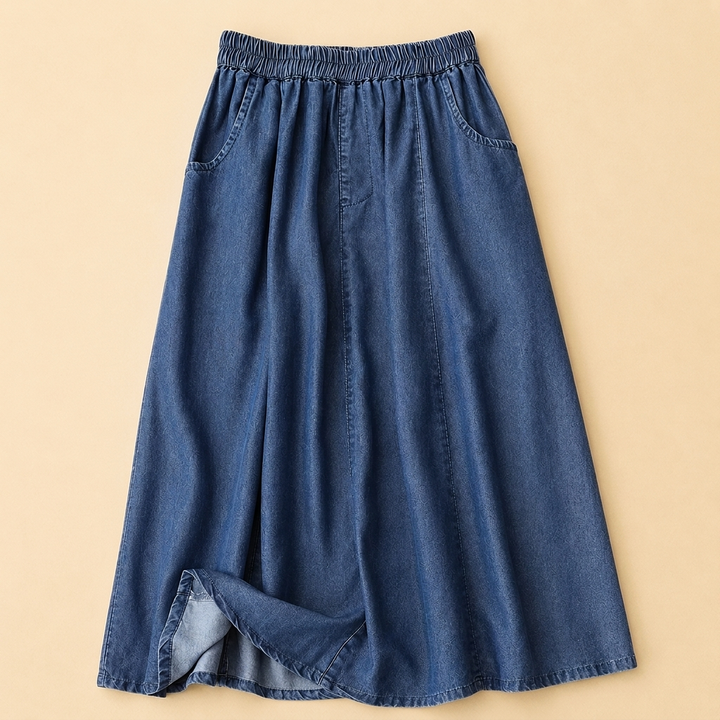 BRAYSTONE A-LINE DENIM SKIRT