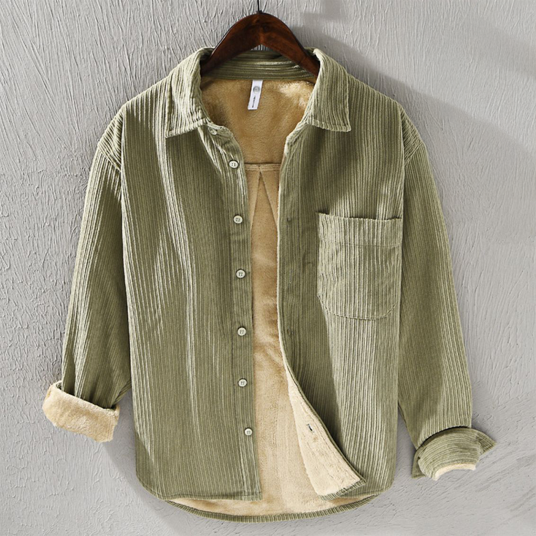 ASHCROFT LINED CORD SHIRT