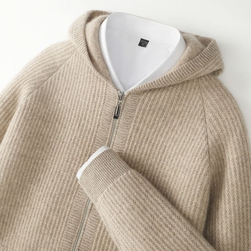 SORRENTO CASHMERE ZIP HOODIE