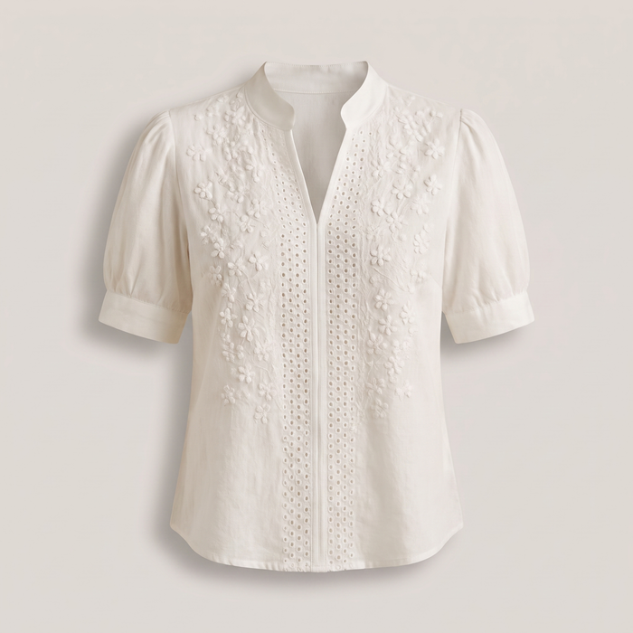 AURELINE TAILORED WHITE TOP