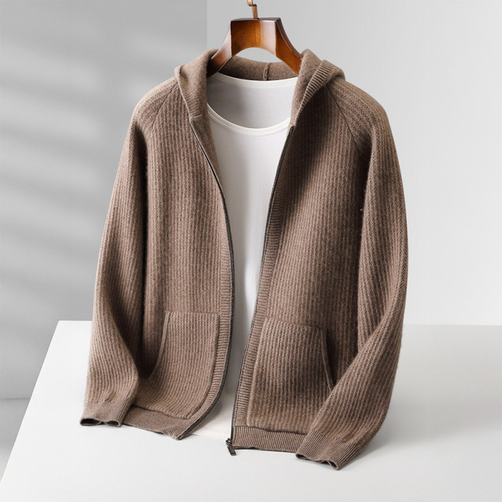 SORRENTO CASHMERE ZIP HOODIE
