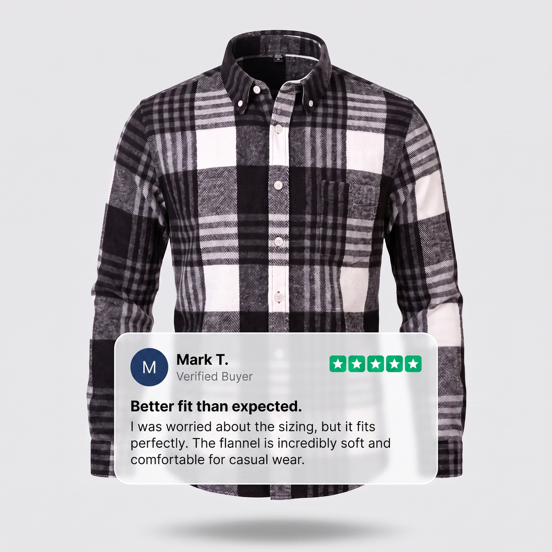 greySON COTTON FLANNEL SHIRT