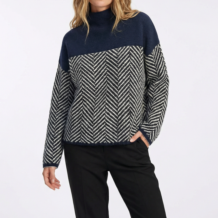 LILA HERRINGBONE KNIT Jumper