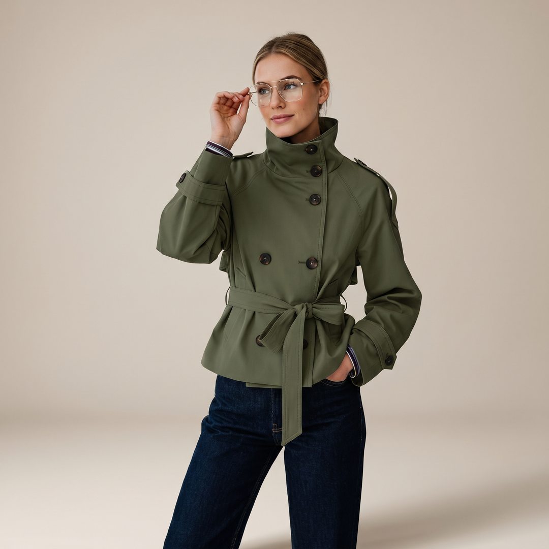 EVELYN BELTED TRENCH COAT