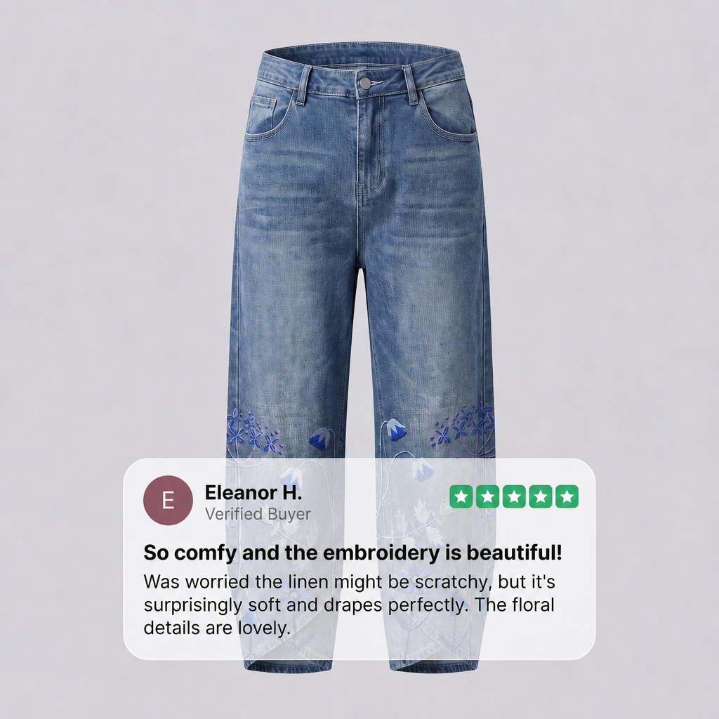 NORABELLE ARTISAN LINEN TrouserS