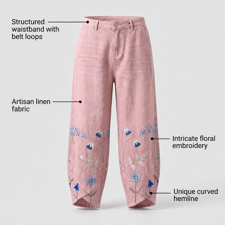 NORABELLE ARTISAN LINEN TrouserS