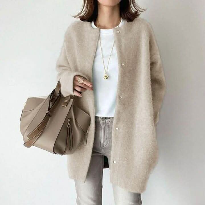 VANNA™ ELEGANT BUTTONED KNIT JACKET