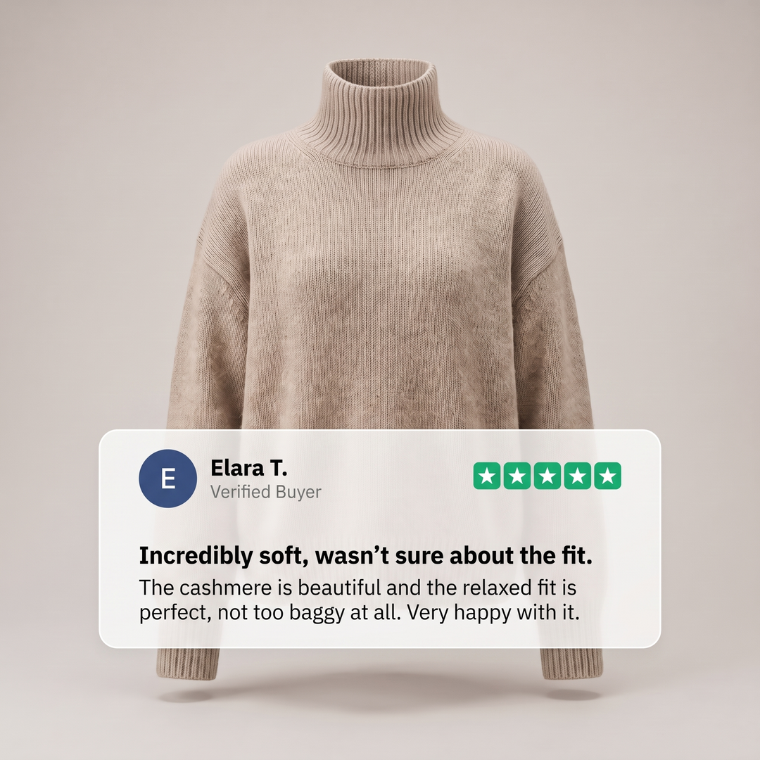 ISABELLA CASHMERE HIGH-NECK Jumper