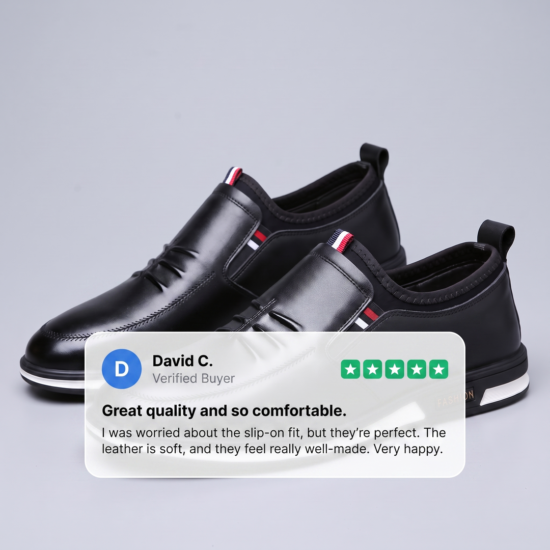 LIAM LEATHER SLIP-ON TrainerS