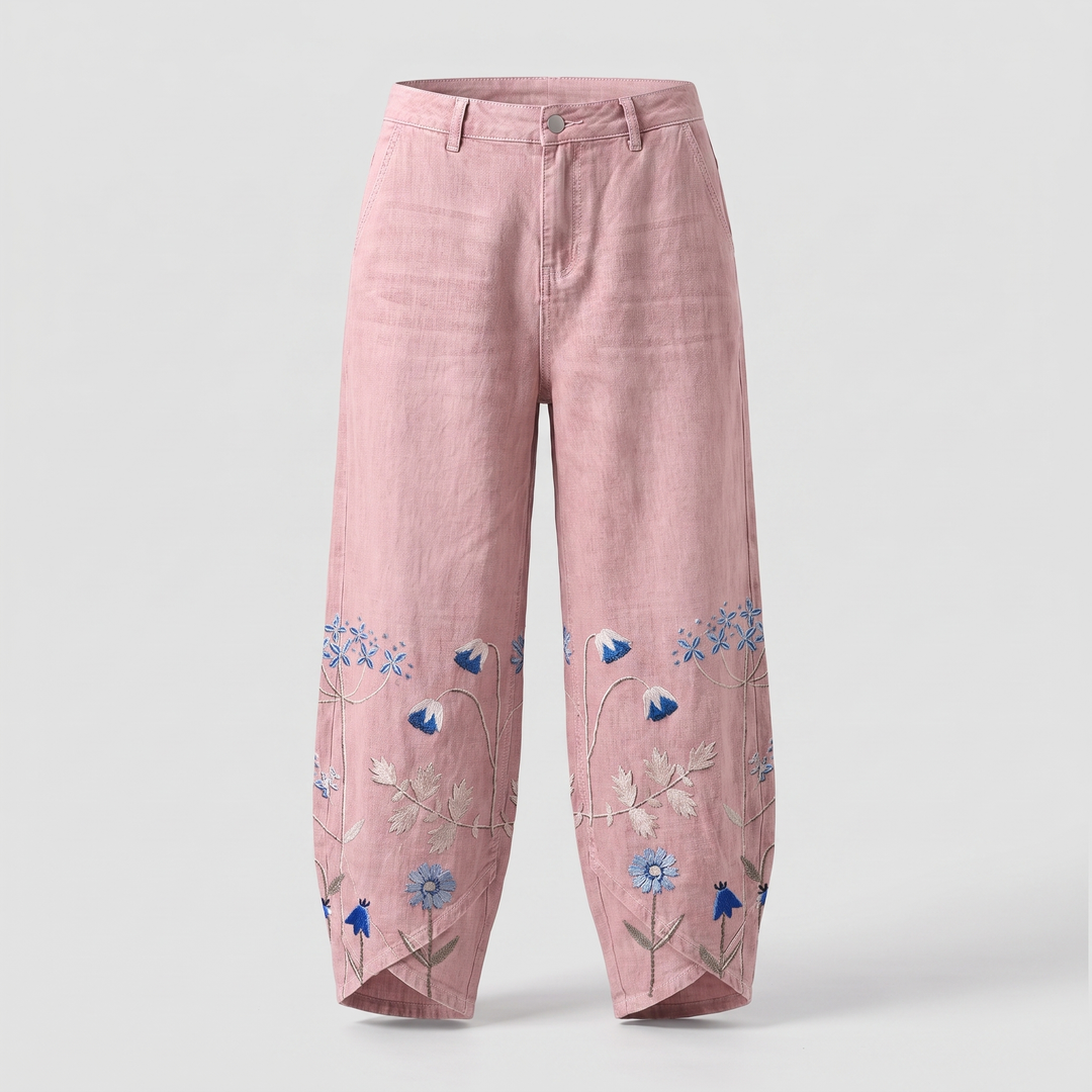 NORABELLE ARTISAN LINEN TrouserS