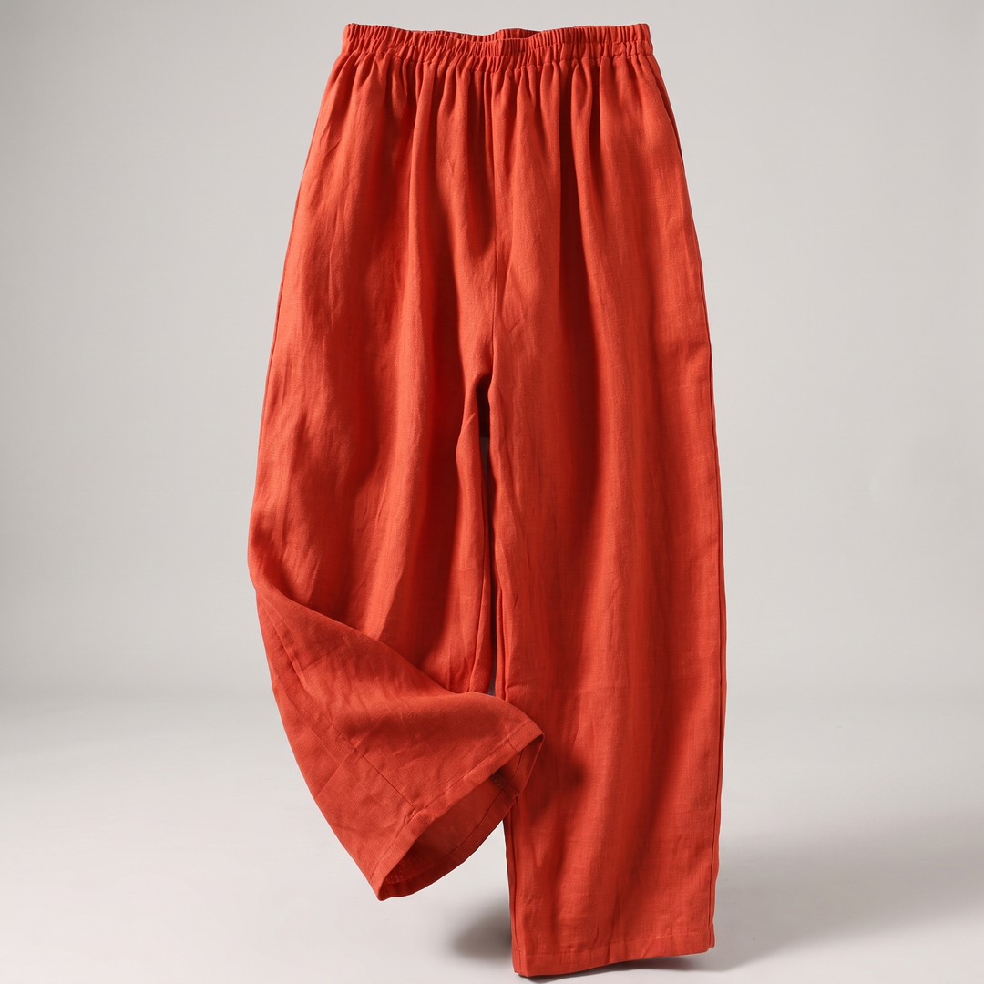 SOPHIA FLOW COTTON LINEN TrouserS
